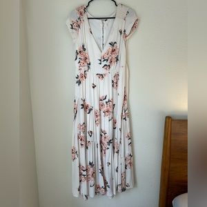 Free People Cream Floral Dress size 8 *SEAMSTRESS SPECIAL*